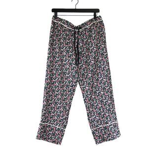 Moncler Blumenmuster Print Tailored Silk Trousers Pants Bottoms SZ 44